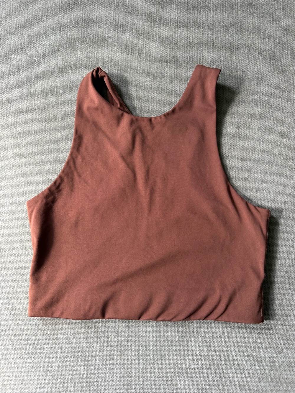 Girlfriend Collective Dylan Tank Bra Brown M